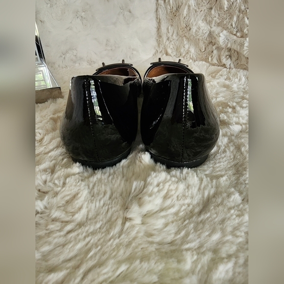 NIB Coach Black Patent Leather Oswald Flats Sz 6.5 - Picture 11 of 14